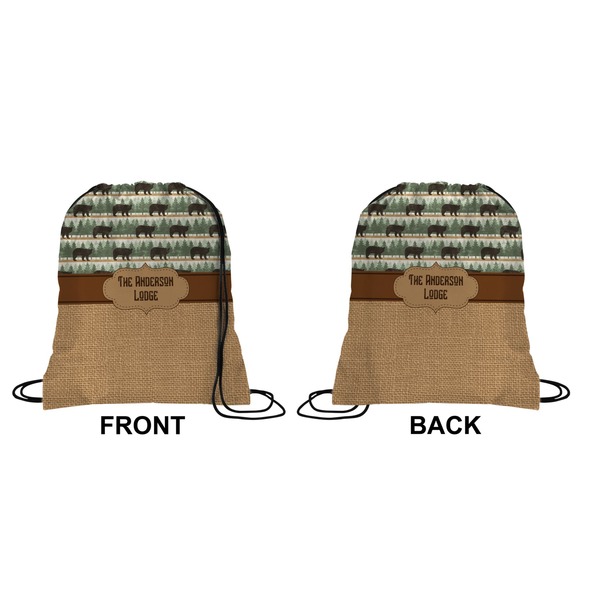 Cabin Drawstring Backpack Front & Back Medium