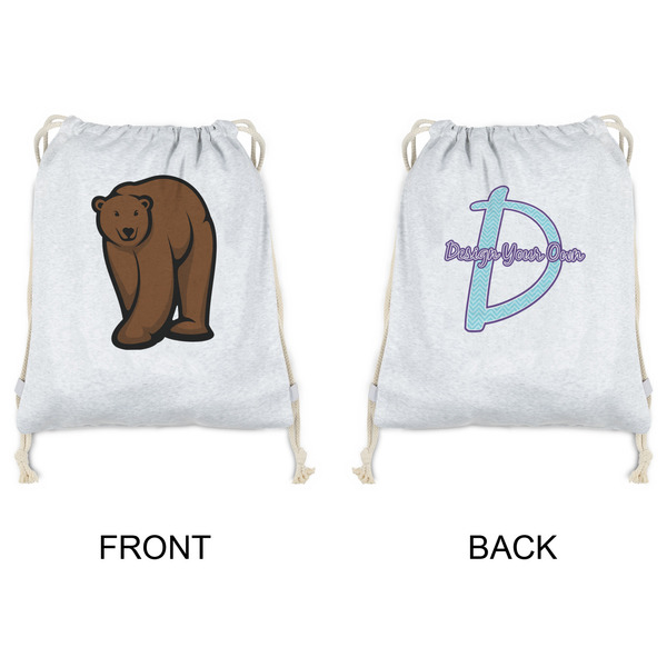 Cabin Drawstring Backpacks - Sweatshirt Fleece - Double Sided - APPROVAL