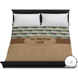 Cabin Duvet Cover - King (Personalized)