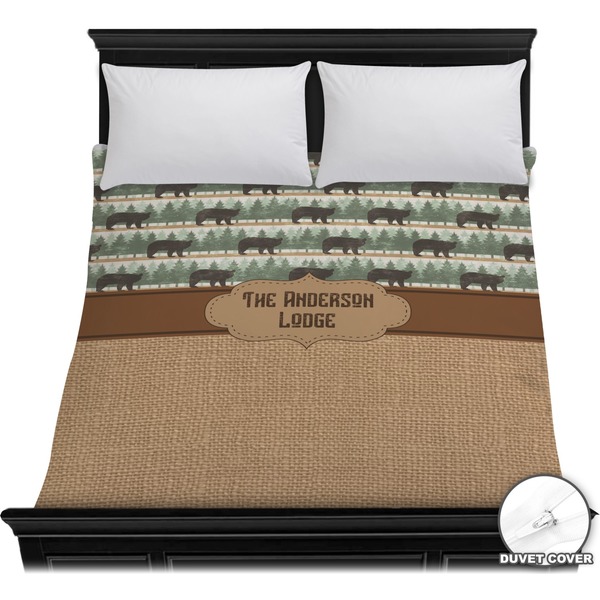 Custom Cabin Duvet Cover - Full / Queen (Personalized)