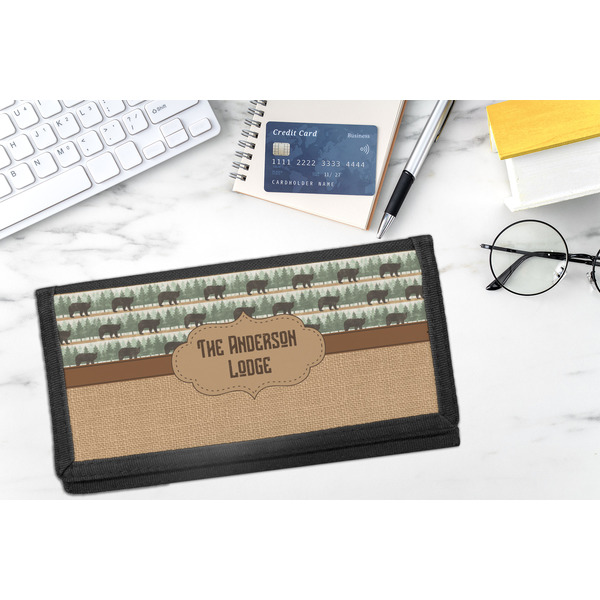 Cabin DyeTrans Checkbook Cover - LIFESTYLE