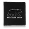Cabin Leather Binder - 1" - Black - Front View