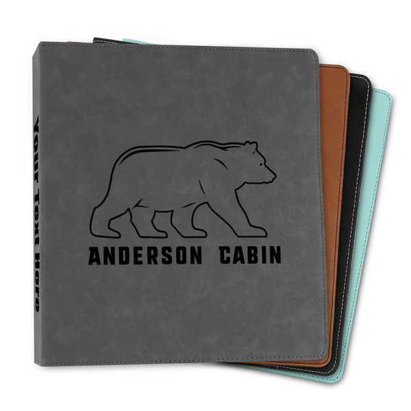 Custom Cabin Leather Binder - 1" (Personalized)