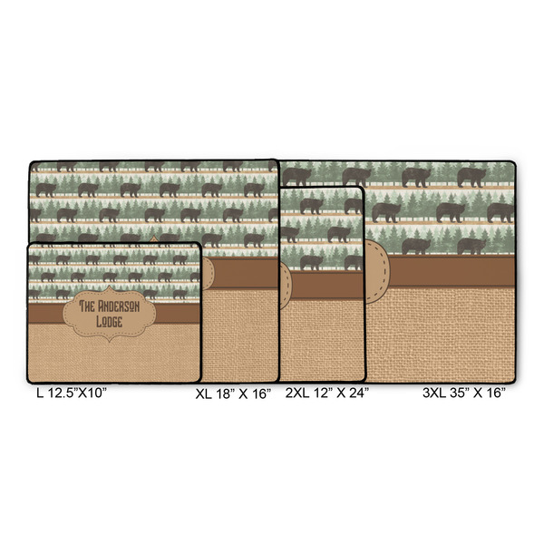 Cabin Gaming Mats - SIZE CHART