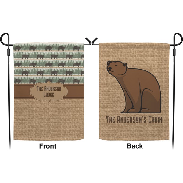 Cabin Garden Flag - Double Sided Front and Back