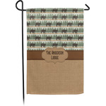 Cabin Small Garden Flag - Single Sided w/ Name or Text