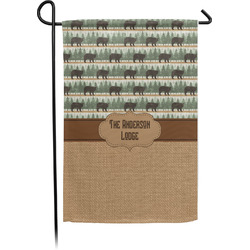 Cabin Garden Flag (Personalized)