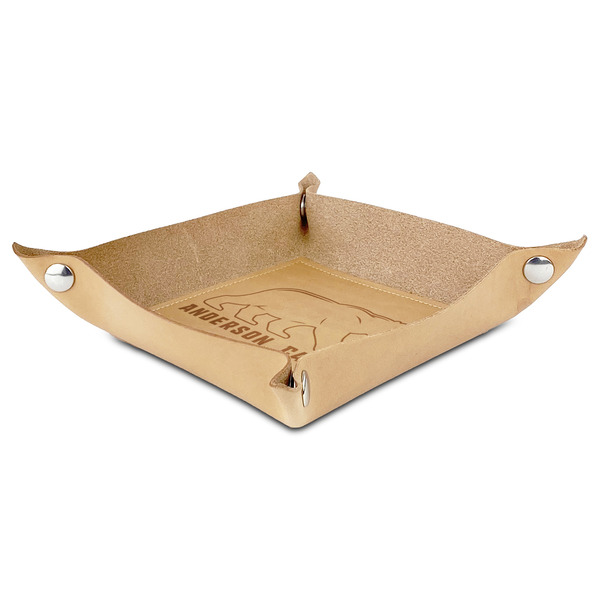 Cabin Genuine Leather Valet Trays - ANGLE (folded)