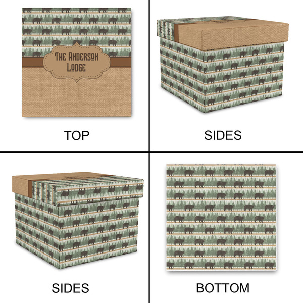 Cabin Gift Boxes with Lid - Canvas Wrapped - Medium - Approval