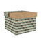 Cabin Gift Boxes with Lid - Canvas Wrapped - Medium - Front/Main