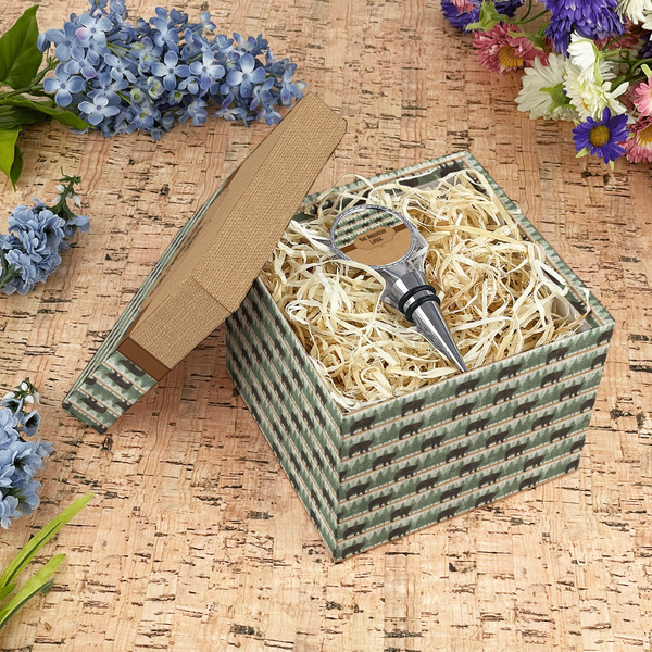 Cabin Gift Boxes with Lid - Canvas Wrapped - Medium - In Context