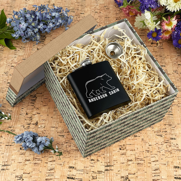 Cabin Gift Boxes with Lid - Canvas Wrapped - X-Large - In Context