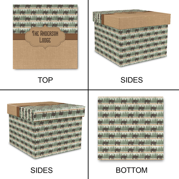 Cabin Gift Boxes with Lid - Canvas Wrapped - XX-Large - Approval