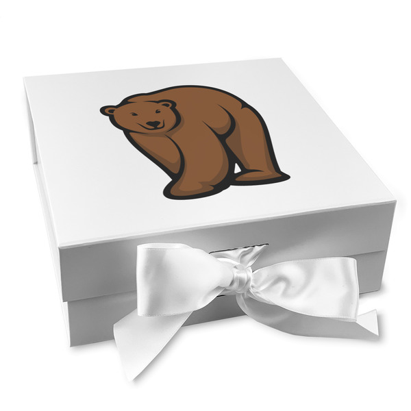 Custom Cabin Gift Box with Magnetic Lid - White