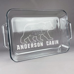 Cabin Glass Baking Dish with Truefit Lid - 13in x 9in (Personalized)