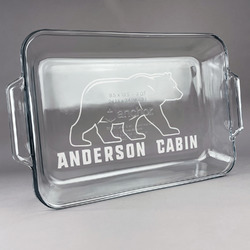Cabin Glass Baking and Cake Dish (Personalized)