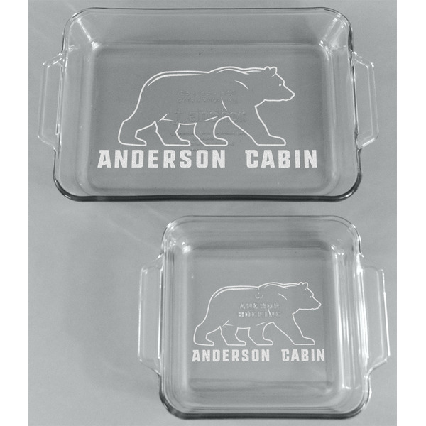Cabin Glass Baking Dish Set - FRONT