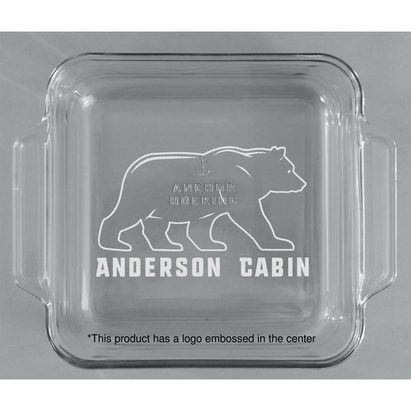 Cabin Glass Cake Dish - APPROVAL (8x8)