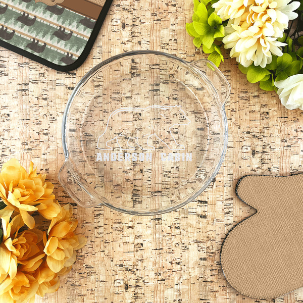 Cabin Glass Pie Dish - LIFESTYLE