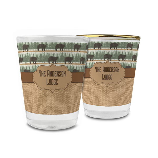 Custom Cabin Glass Shot Glass - 1.5 oz (Personalized)