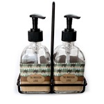 Cabin Glass Soap & Lotion Bottle Set (Personalized)