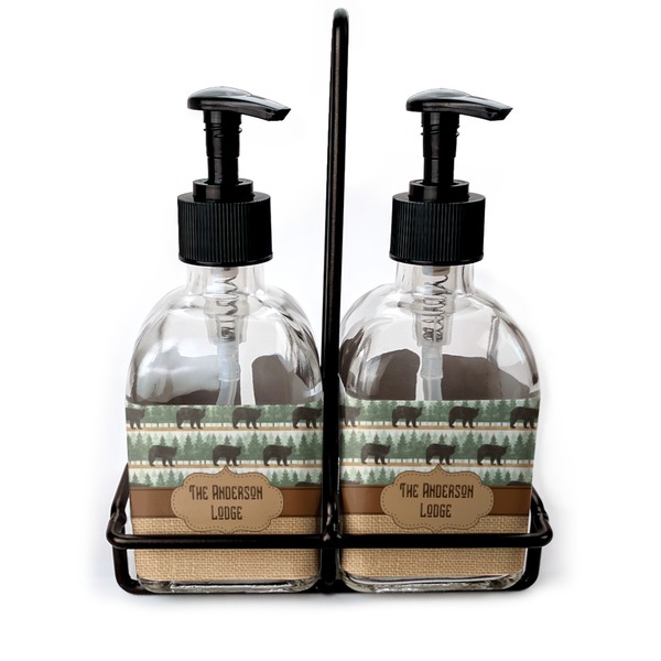 Custom Cabin Glass Soap & Lotion Bottles (Personalized)
