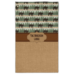 Cabin Golf Towel - Poly-Cotton Blend - Large w/ Name or Text