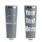 Cabin Grey RTIC Everyday Tumbler - 28 oz. - Front and Back