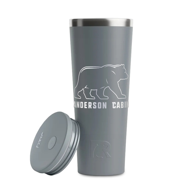 Cabin Grey RTIC Everyday Tumbler - 28 oz. - Lid Off