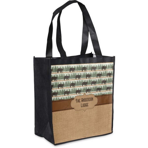 Custom Cabin Grocery Bag (Personalized)