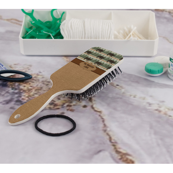 Cabin Hair Brush - In Bathroom