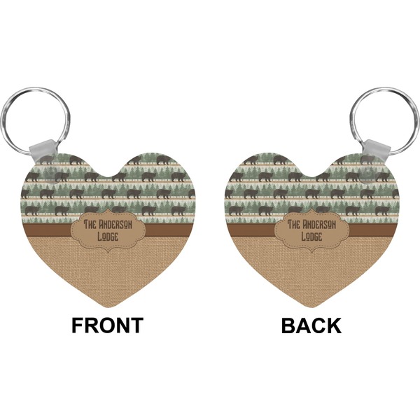 Cabin Heart Keychain (Front + Back)