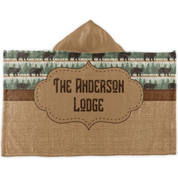 Custom Cabin Kids Hooded Towel (Personalized)