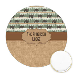 Cabin Printed Cookie Topper - Round (Personalized)