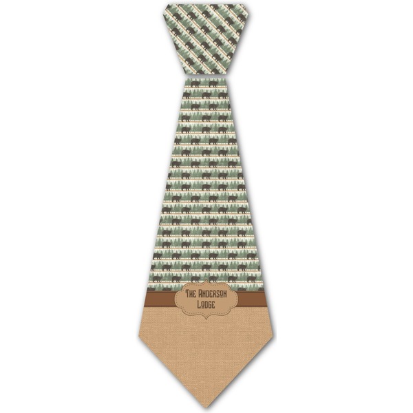 Custom Cabin Iron On Tie (Personalized)