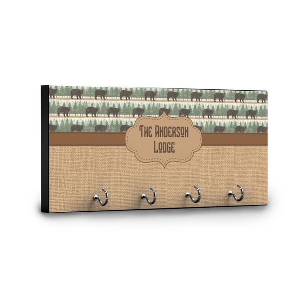 Cabin Key Hanger - Front View with Hooks