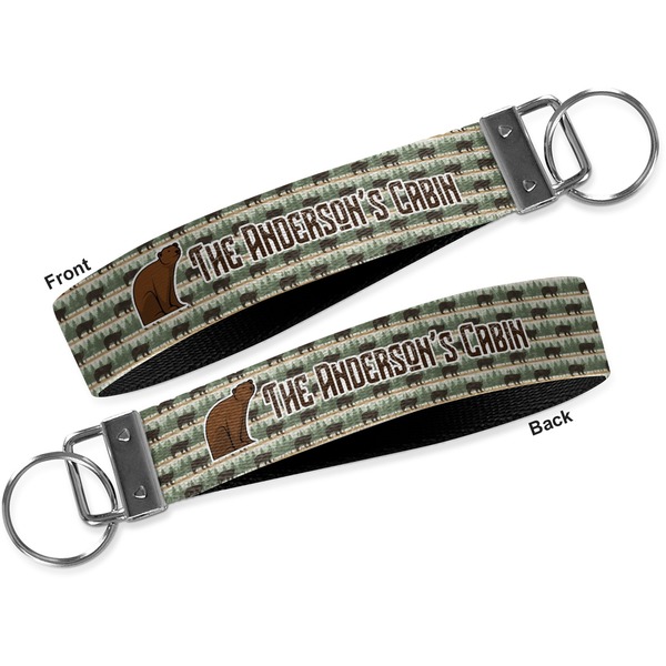Cabin Key-chain - Metal and Nylon - Front and Back
