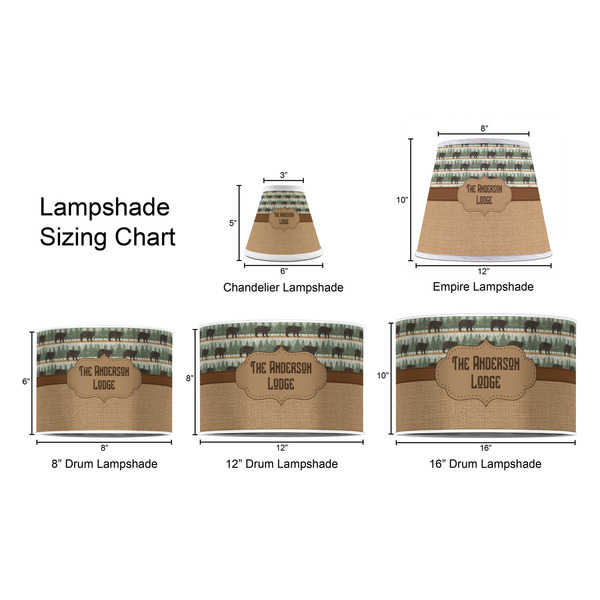 Cabin Lampshade Sizing Chart