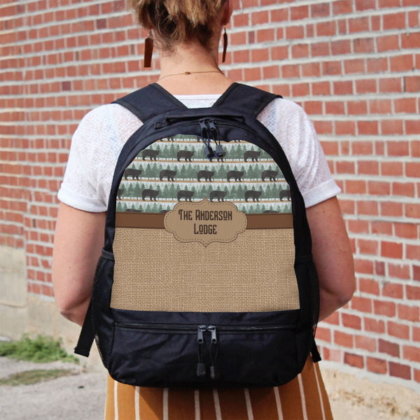 Cabin Large Backpack - Black - On Back