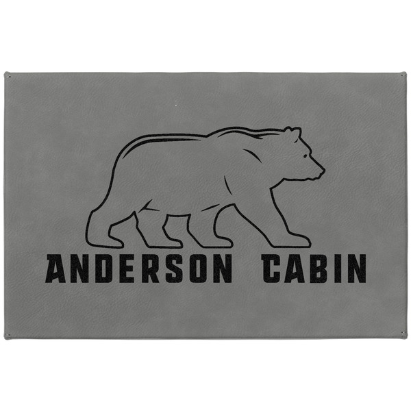 Cabin Large Engraved Gift Box with Leather Lid - Approval