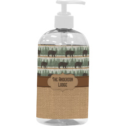 Cabin Plastic Soap / Lotion Dispenser (16 oz - Large - White) (Personalized)