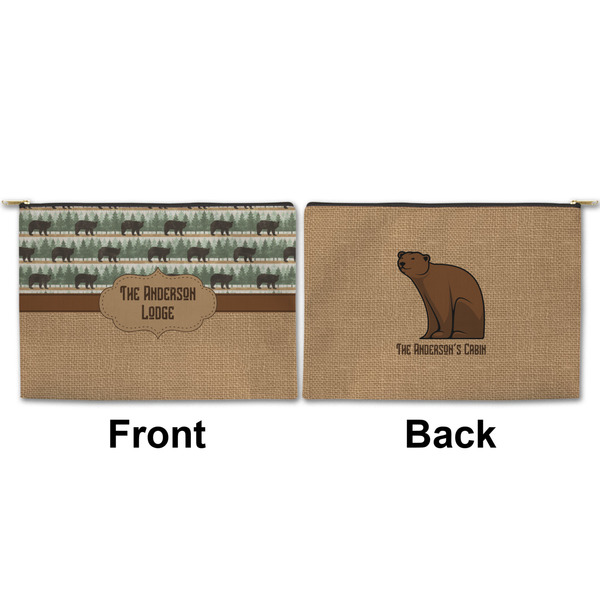Cabin Large Zipper Pouch Approval (Front and Back)