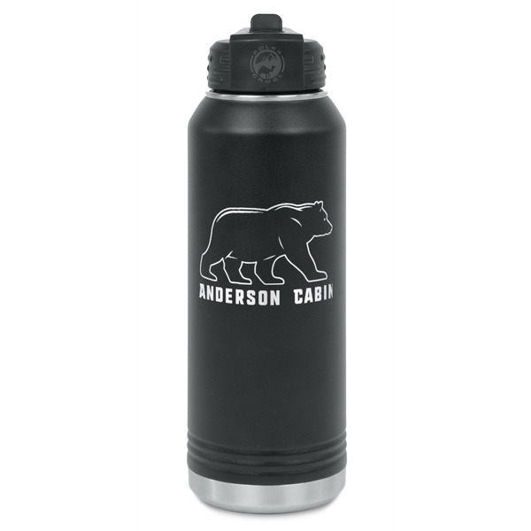 Custom Cabin Water Bottle - Laser Engraved - Front (Personalized)