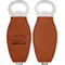 Cabin Leather Bar Bottle Opener - Front and Back (single sided)