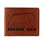 Cabin Leatherette Bifold Wallet - Double Sided (Personalized)