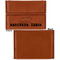 Cabin Leather Business Card Holder Front Back Single Sided - Apvl