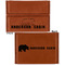 Cabin Leather Business Card Holder - Front Back