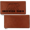 Cabin Leather Checkbook Holder Front and Back Single Sided - Apvl