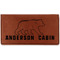 Cabin Leatherette Checkbook Holder (Personalized)