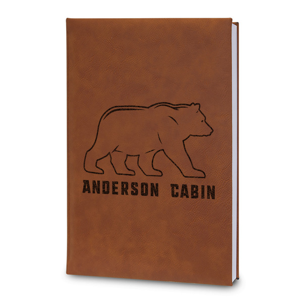 Custom Cabin Leatherette Journal - Large - Double Sided (Personalized)